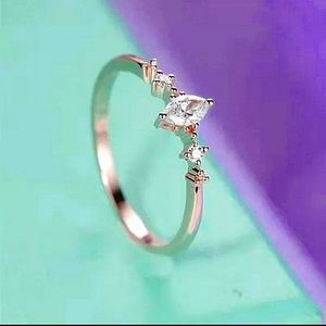 Rose Gold Marquis Ring